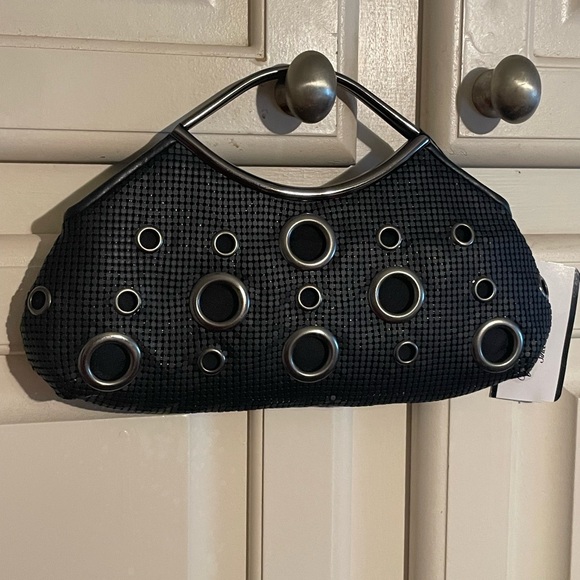 Whiting & Davis Handbags - Whiting & Davis: Black Mesh Clutch